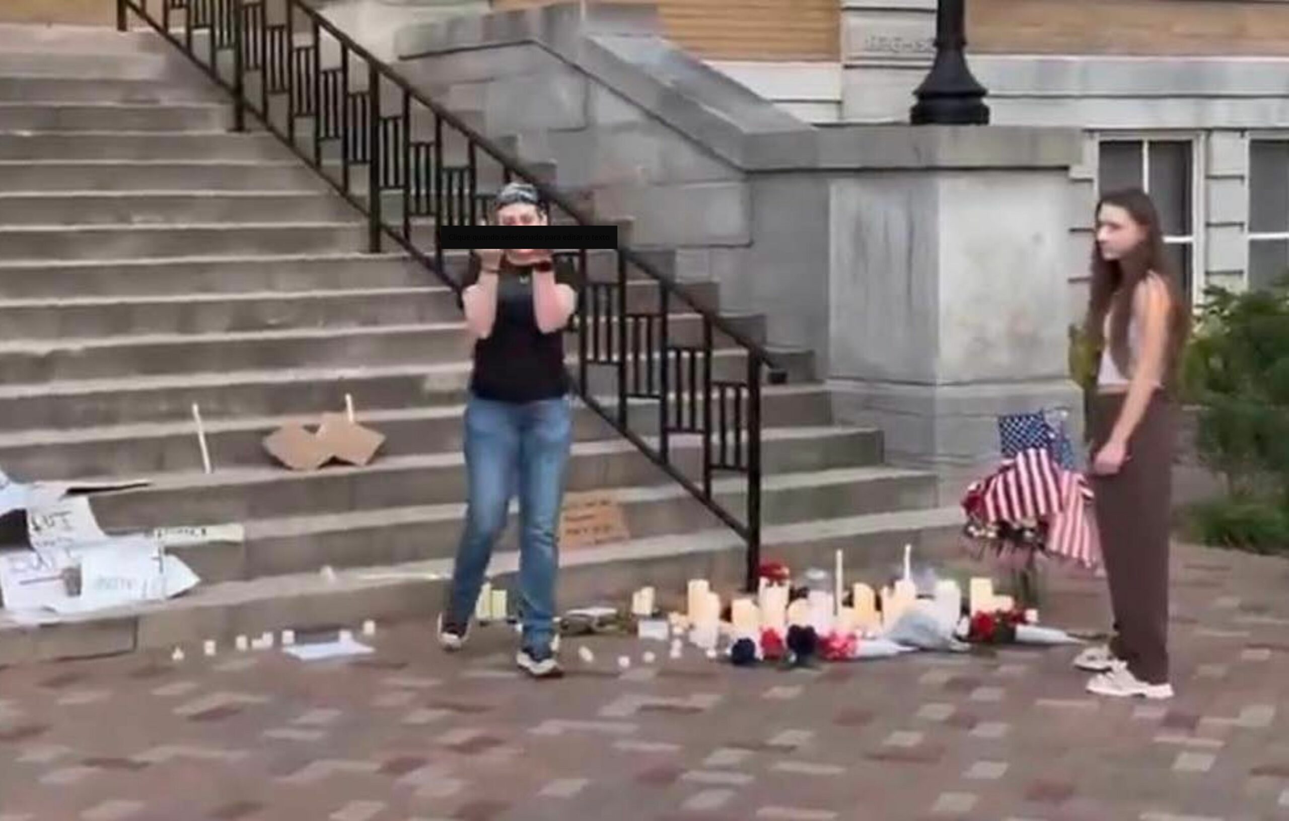 Mulher presa por vandalizar memorial de Kirk agora pede dinheiro para pagar advogado