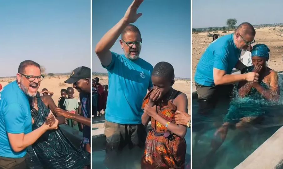 Pastor batiza tribo nativa na Tanzânia após passar 5 anos pregando