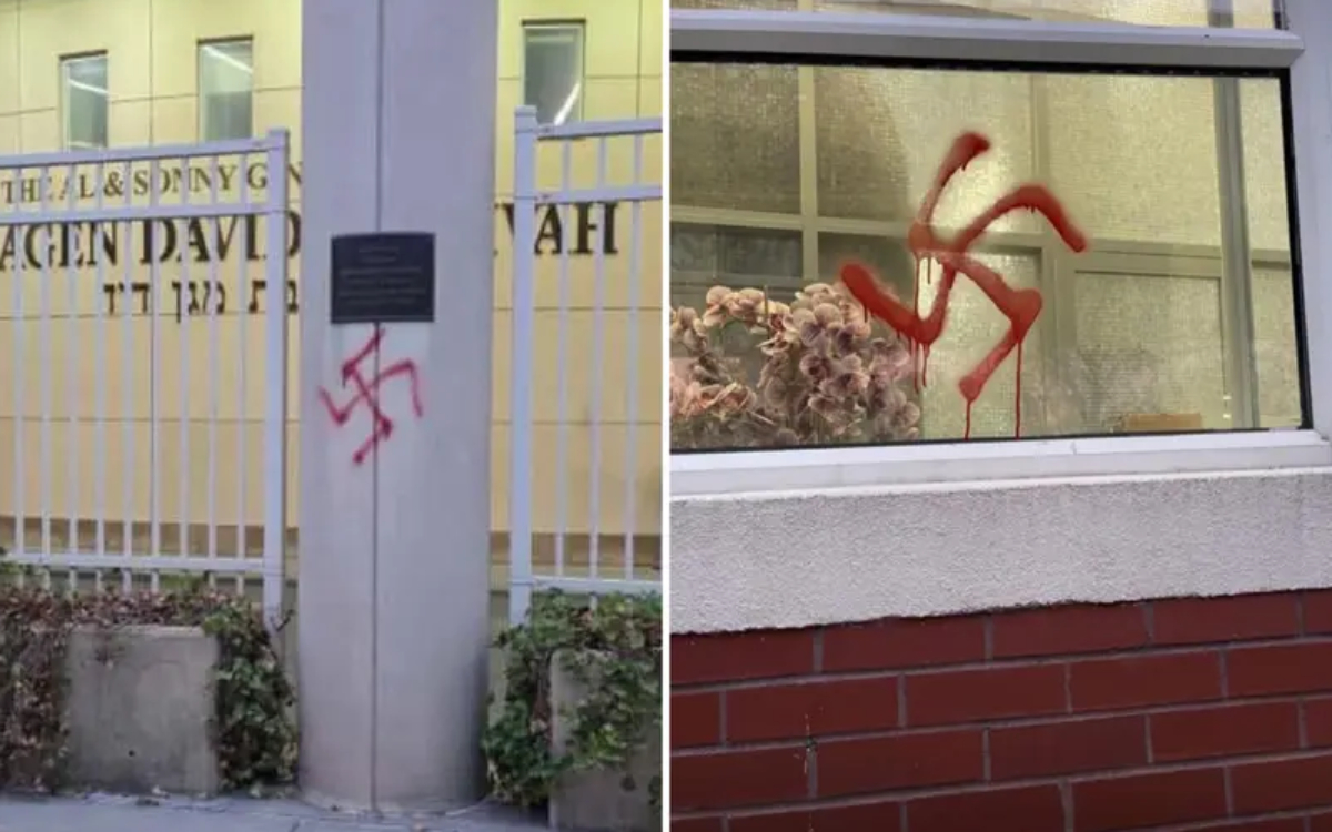 EUA: escola judaica é vandalizada com símbolos nazistas após vitória de muçulmano