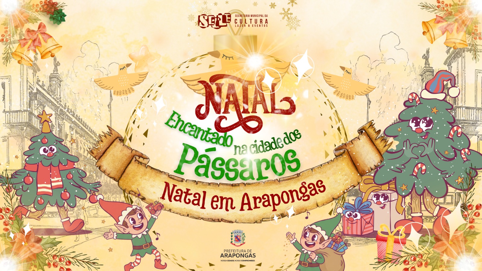 Confira a programação completa do Natal Encantado 2025 de Arapongas