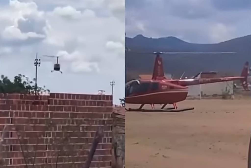 Passageiros de helicóptero sofrem assalto após pouso de emergência no Ceará