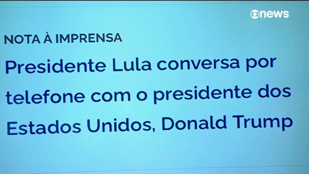 Lula conversa com Trump por telefone sobre situação na Venezuela e combinam visita a Washington