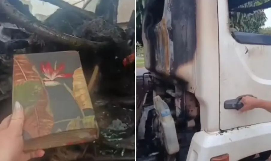 Bíblia resiste a incêndio e dona celebra: ‘Deus cuida de mim’