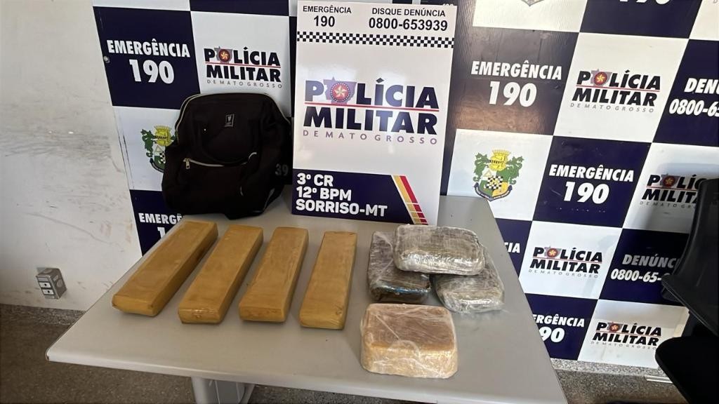Polícia Militar apreende sete quilos de diversos entorpecentes em Sorriso