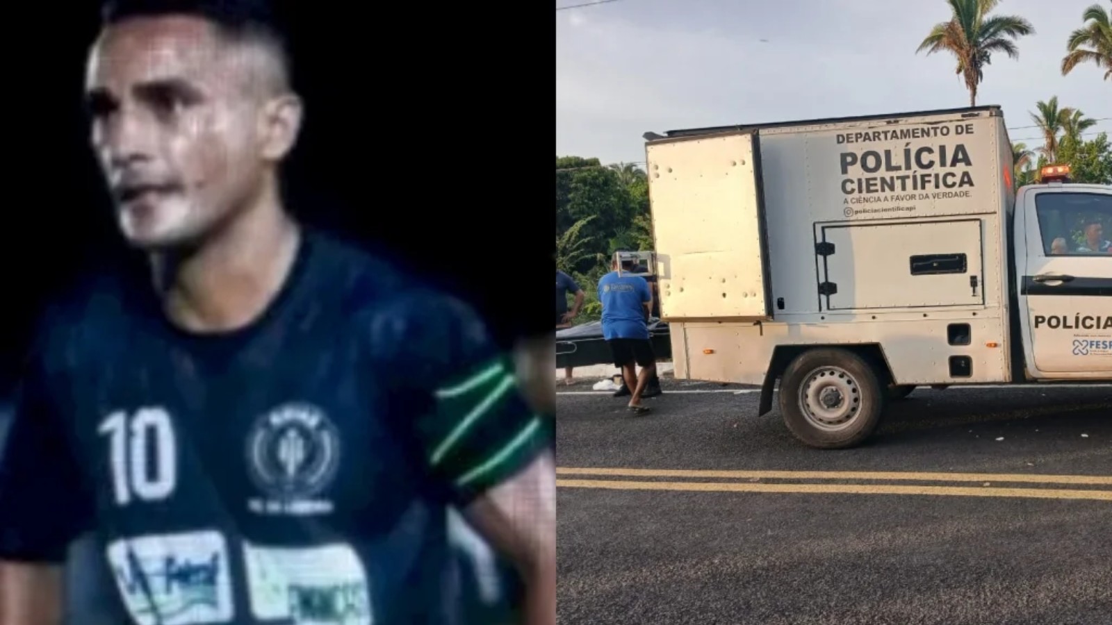 Jogador de futebol morre após colidir moto com égua solta em rodovia