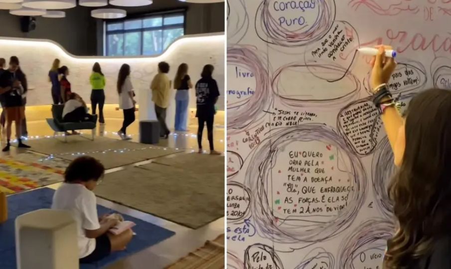 Conferência cristã tem sala de oração criada por adolescentes