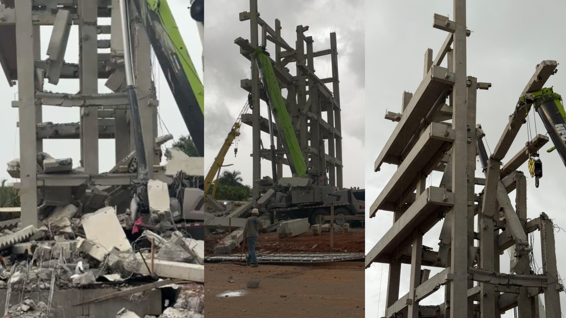 “Não tem como dar errado”: vídeo anuncia adiantamento da obra do hotel Ibis que desabou em MT