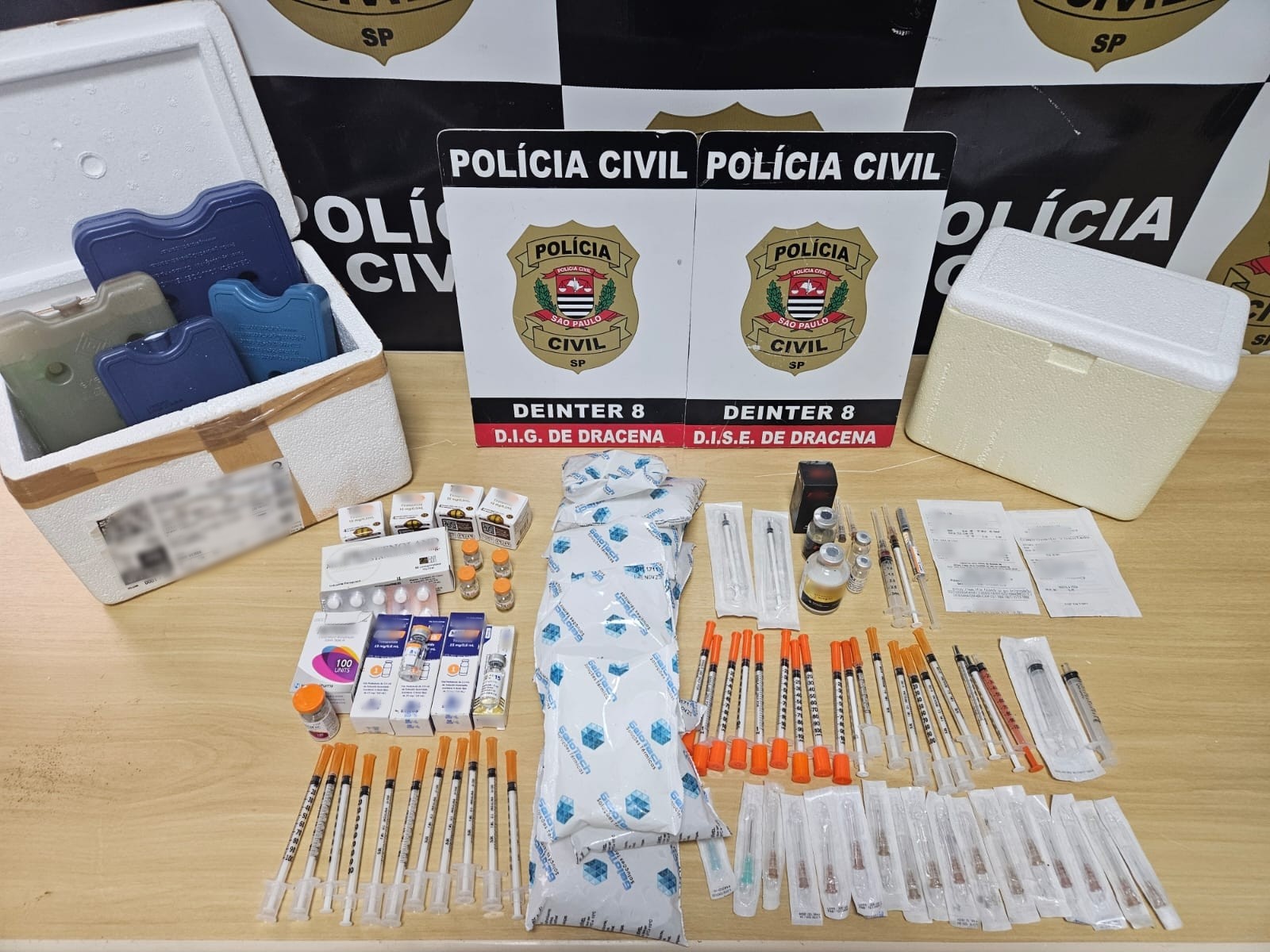 Polícia apreende canetas e medicamentos emagrecedores em Dracena