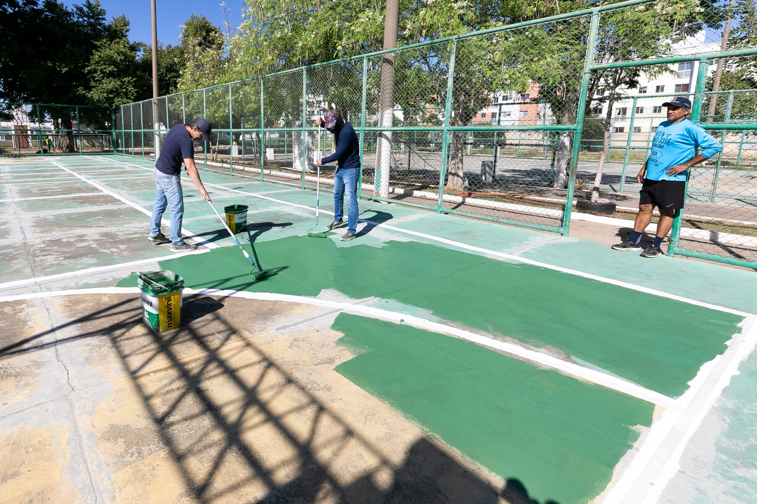 Prefeitura de Cuiabá revitaliza quadras do bairro Poção