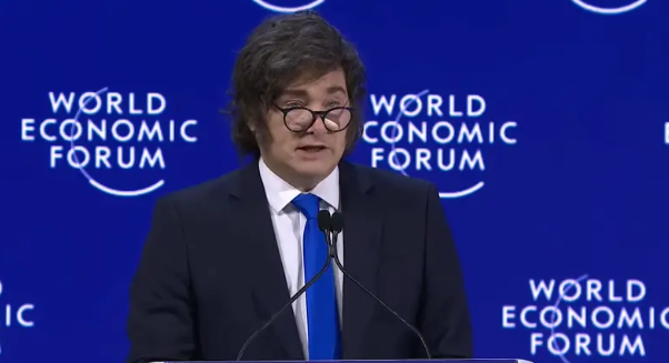 Fórum Econômico Mundial: Milei pede retorno aos valores judaico-cristãos ao Ocidente