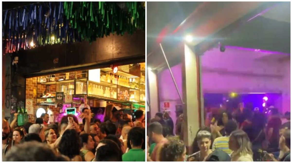 Bares de samba são lacrados com tijolos pela prefeitura no Bixiga, no Centro de SP