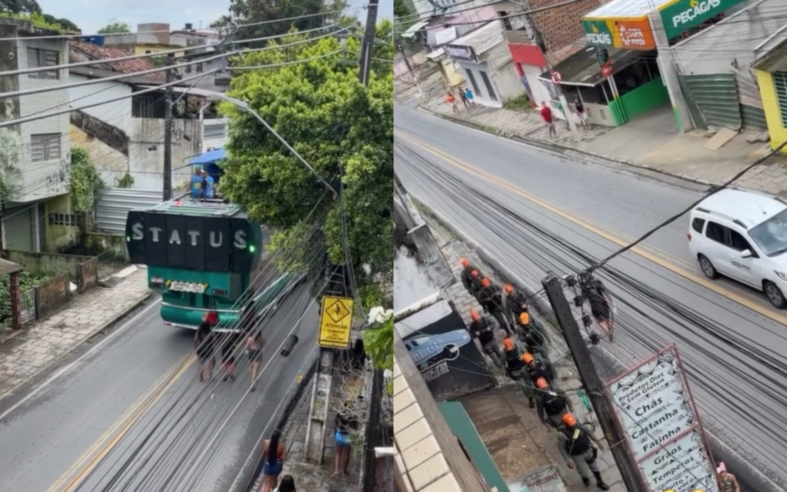 Bloco ‘flopado’ viraliza com ‘mais policiais que foliões’ em Moreno