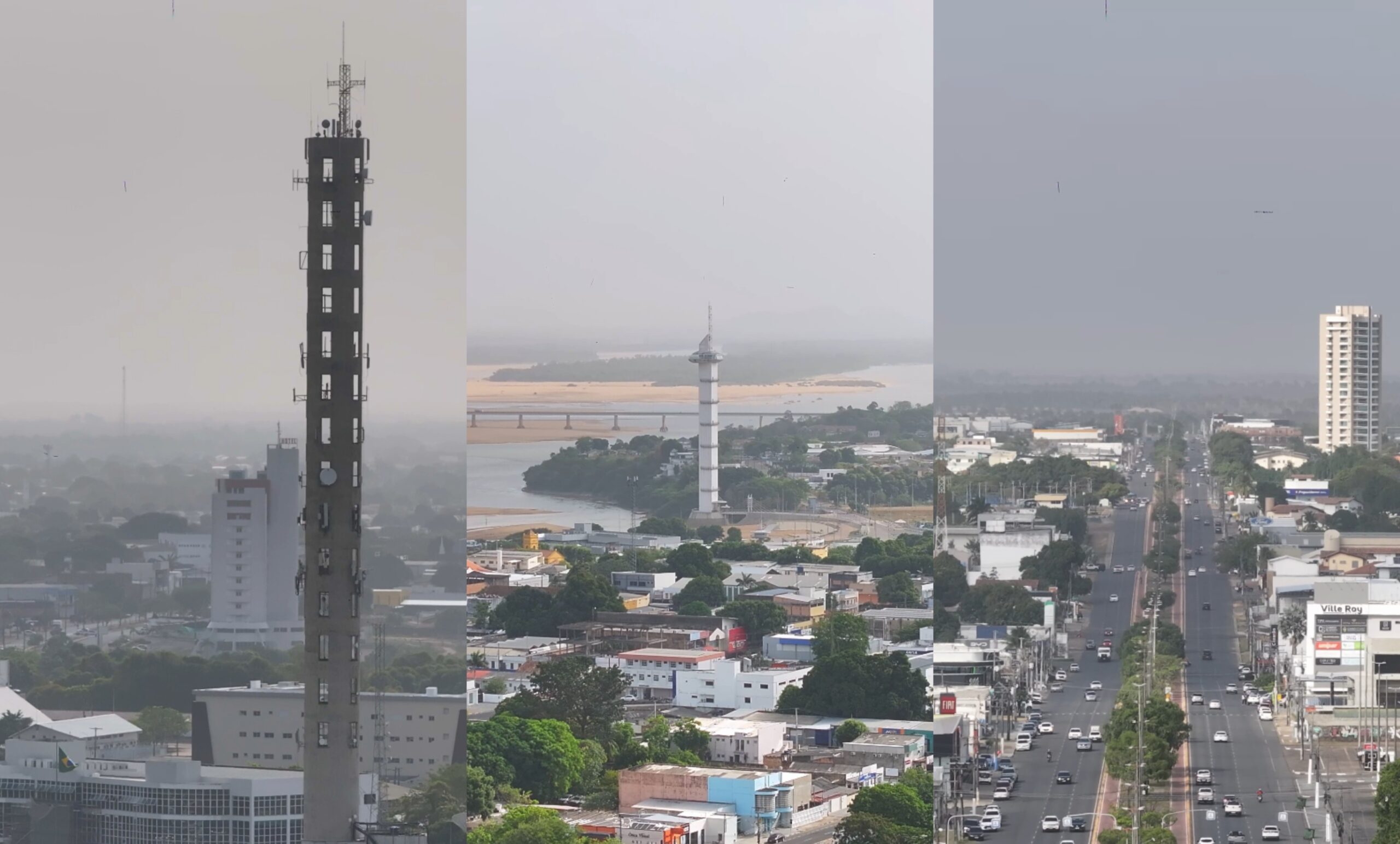 Vídeo de drone mostra Boa Vista encoberta por fumaça