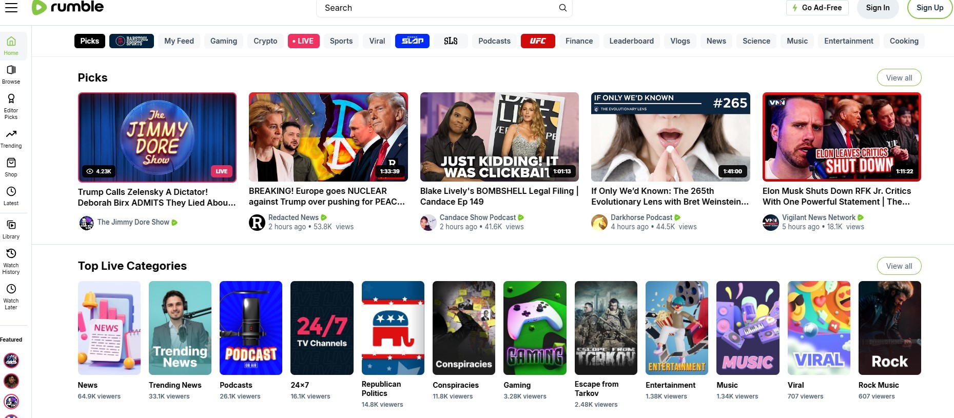 Rede social Rumble voltou a funcionar no Brasil de forma irregular, diz Anatel