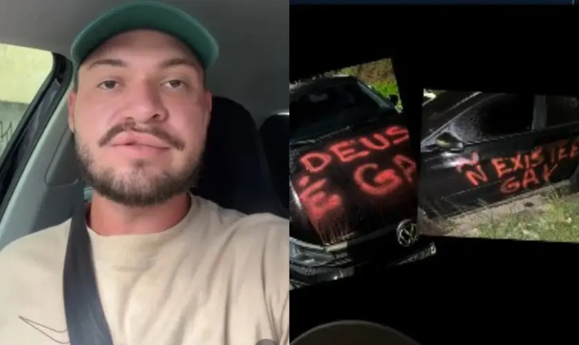 Homem que renunciou à homossexualidade tem carro vandalizado