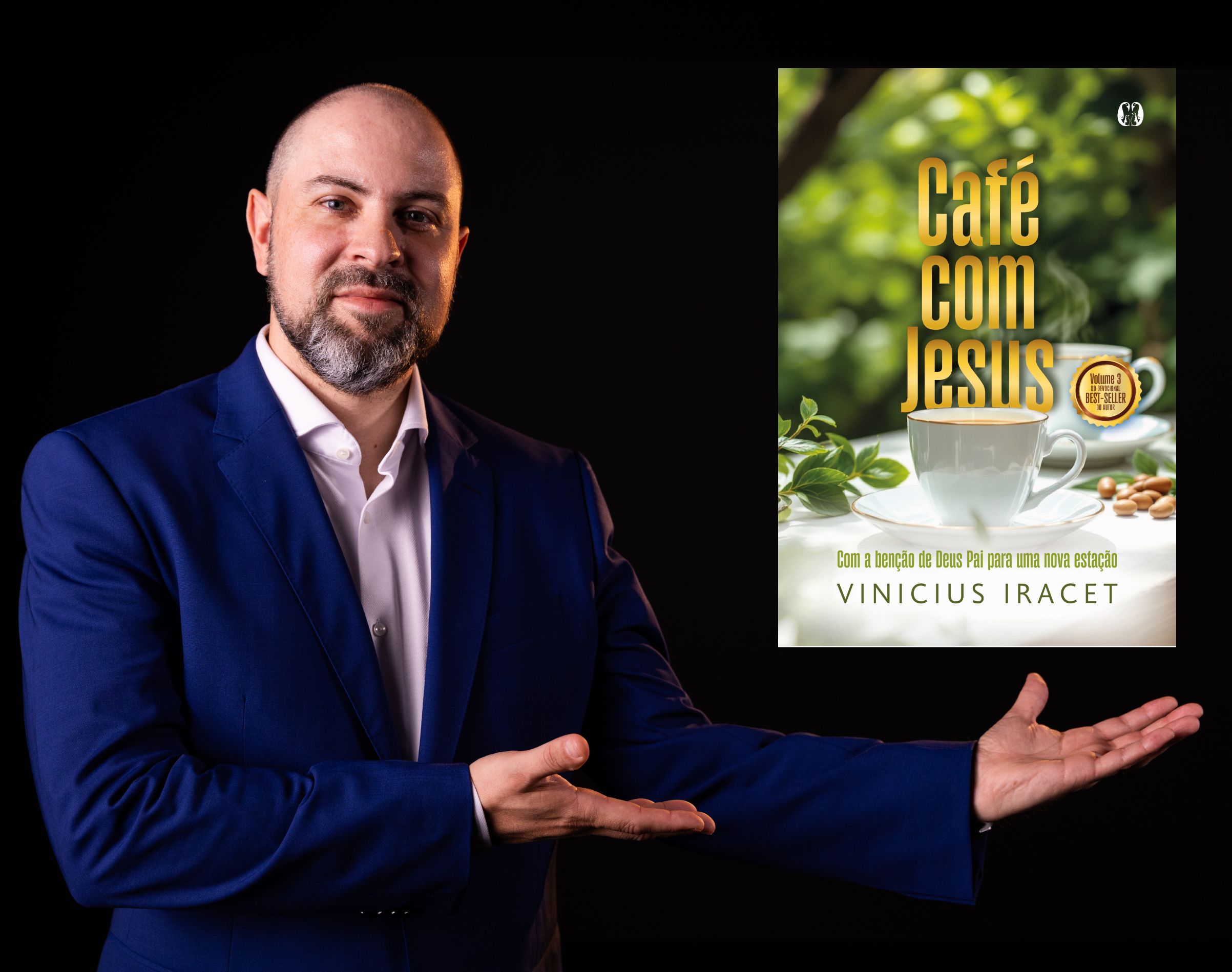 Vinícius Iracet lança terceiro livro do devocional ‘Café com Jesus’
