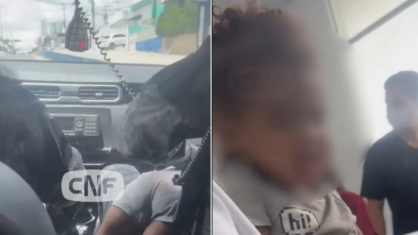 Policiais salvam criança engasgada em Caruaru; VÍDEO