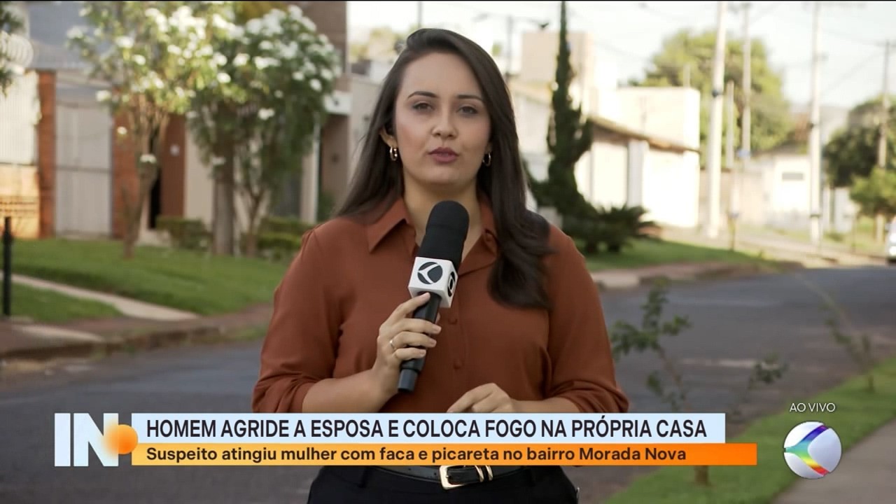 Homem ataca mulher com picareta e incendeia casa em Uberlândia