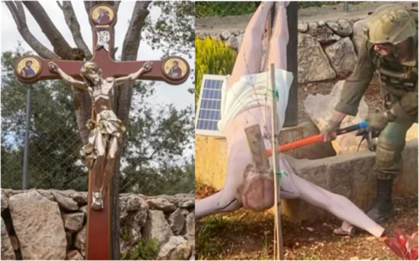 Israel substitui estátua de Cristo vandalizada e pune soldado