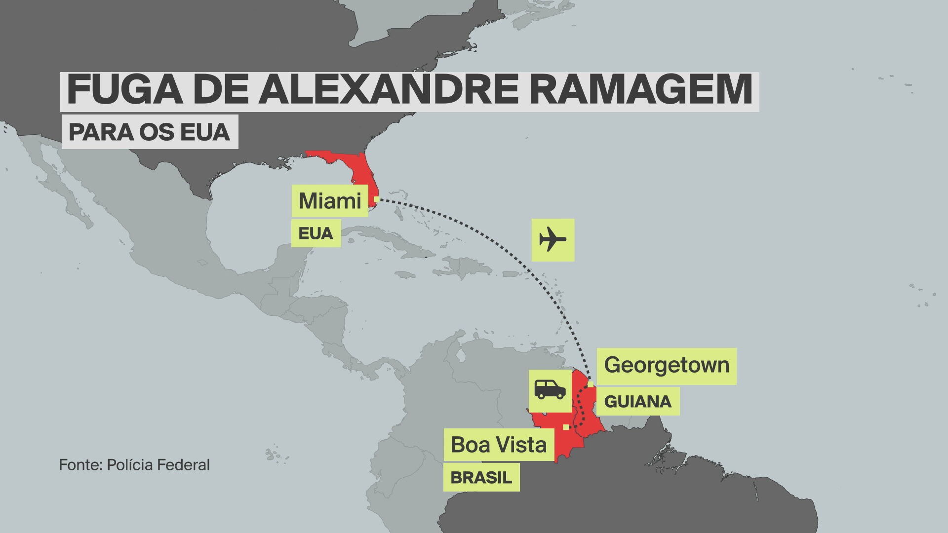 Delegado brasileiro que atua no ICE contribuiu para prisão de Ramagem nos EUA, diz PF