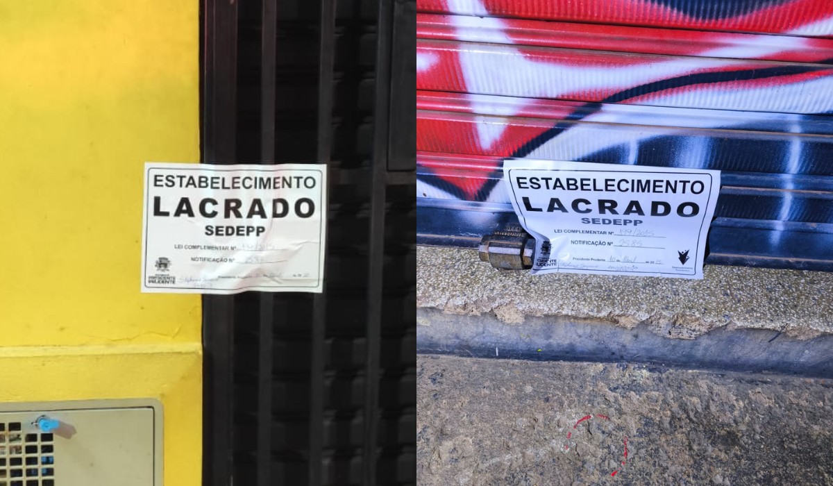 Operação termina com estabelecimentos fechados em Presidente Prudente