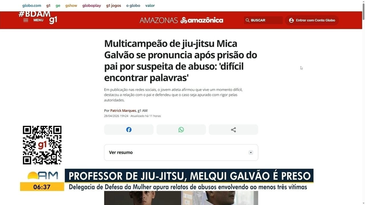 Professor de jiu-jítsu Melqui Galvão chega a SP após prisão por abusos