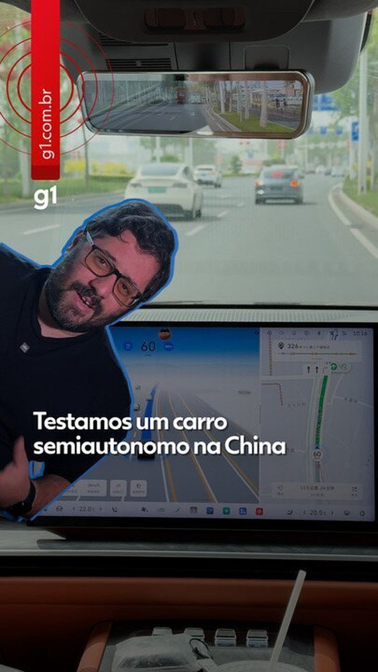 Carro semiautônomo chinês: g1 testa sistema que lê semáforos e placas