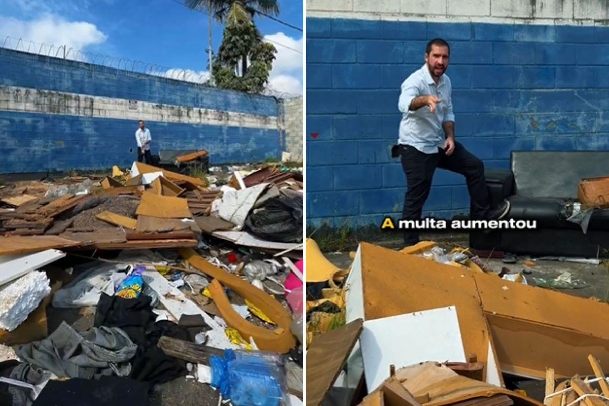 São Vicente oferece cashback para quem denunciar descarte irregular de lixo: 'Sem massagem', diz prefeito
