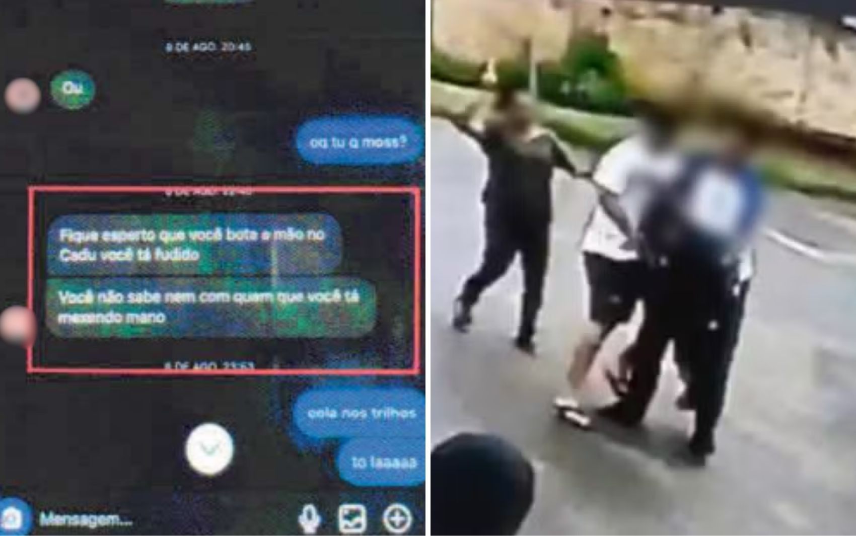 Prints mostram discussão que levou ao crime de mãe e filho condenados
