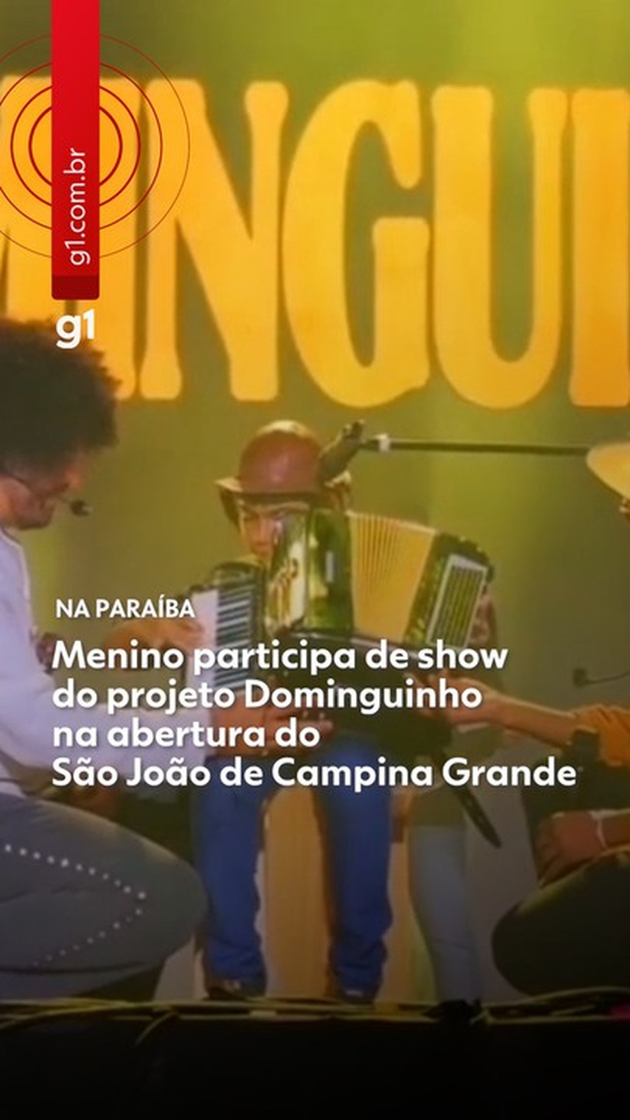 Menino toca com ‘Dominguinho’ no São João de Campina Grande após convite de João Gomes e viraliza: ‘Sonho realizado’