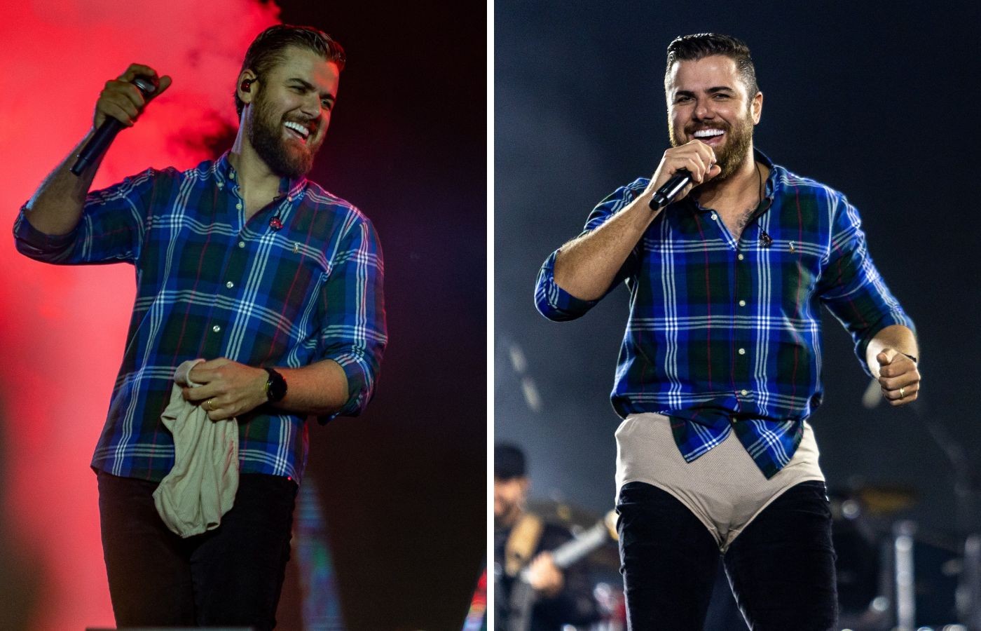 Zé Neto veste cueca de fã e ironiza música que já deu problema