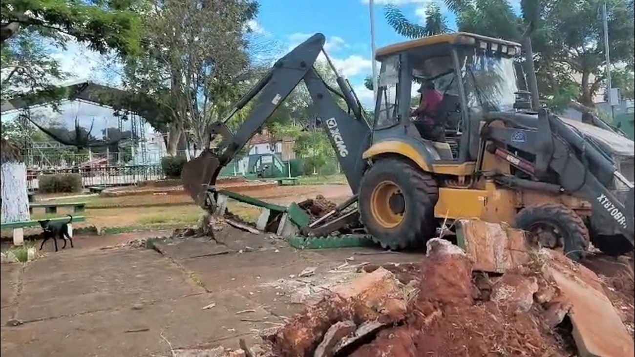 Moradora denuncia destruição de Espaço Cultural em cidade do TO