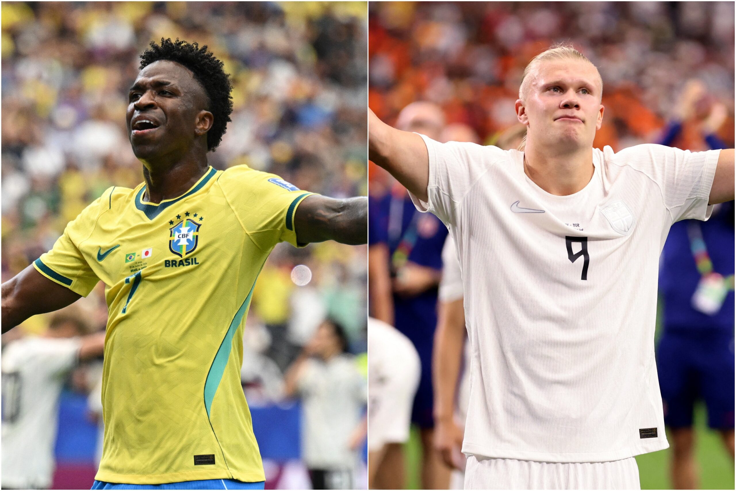 Vini Jr. ou Haaland: qual o jogador mais caro de Brasil x Noruega?