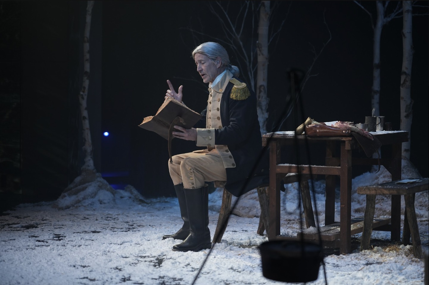 Peça no Museu da Bíblia destaca a vida de oração de George Washington