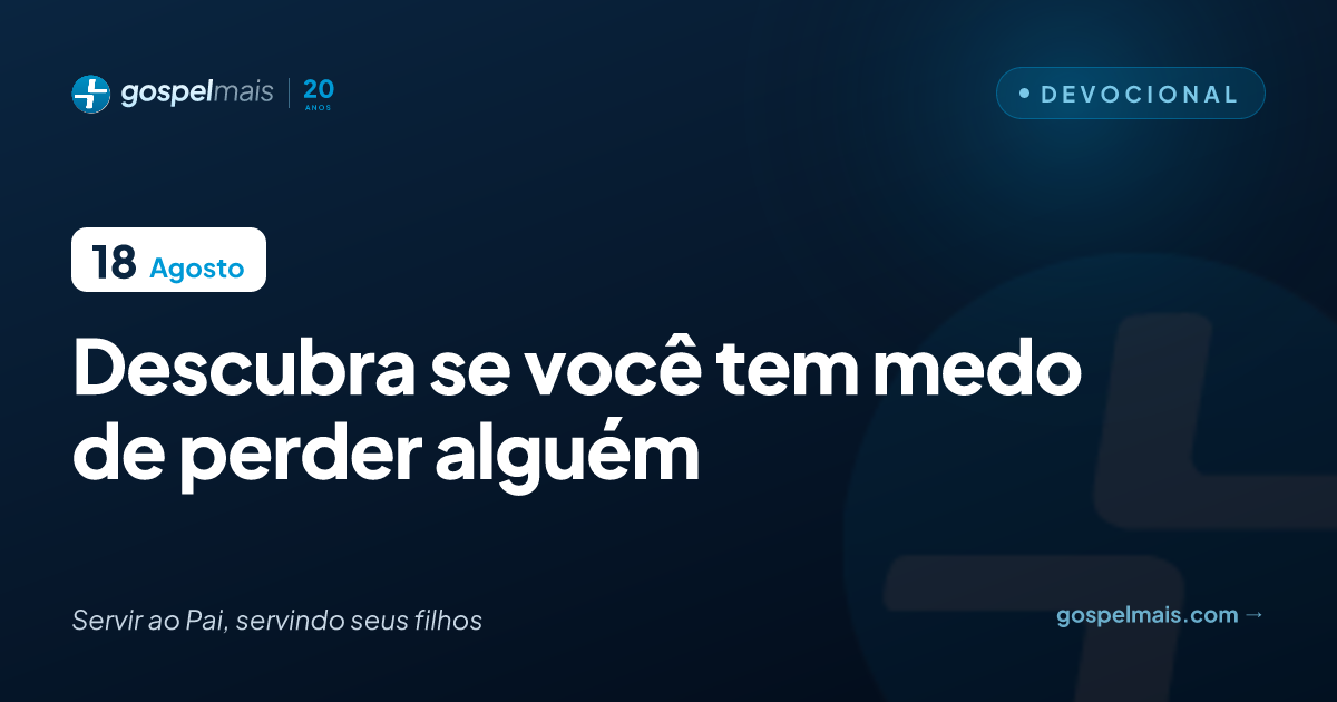 Descubra se você tem medo de perder alguém