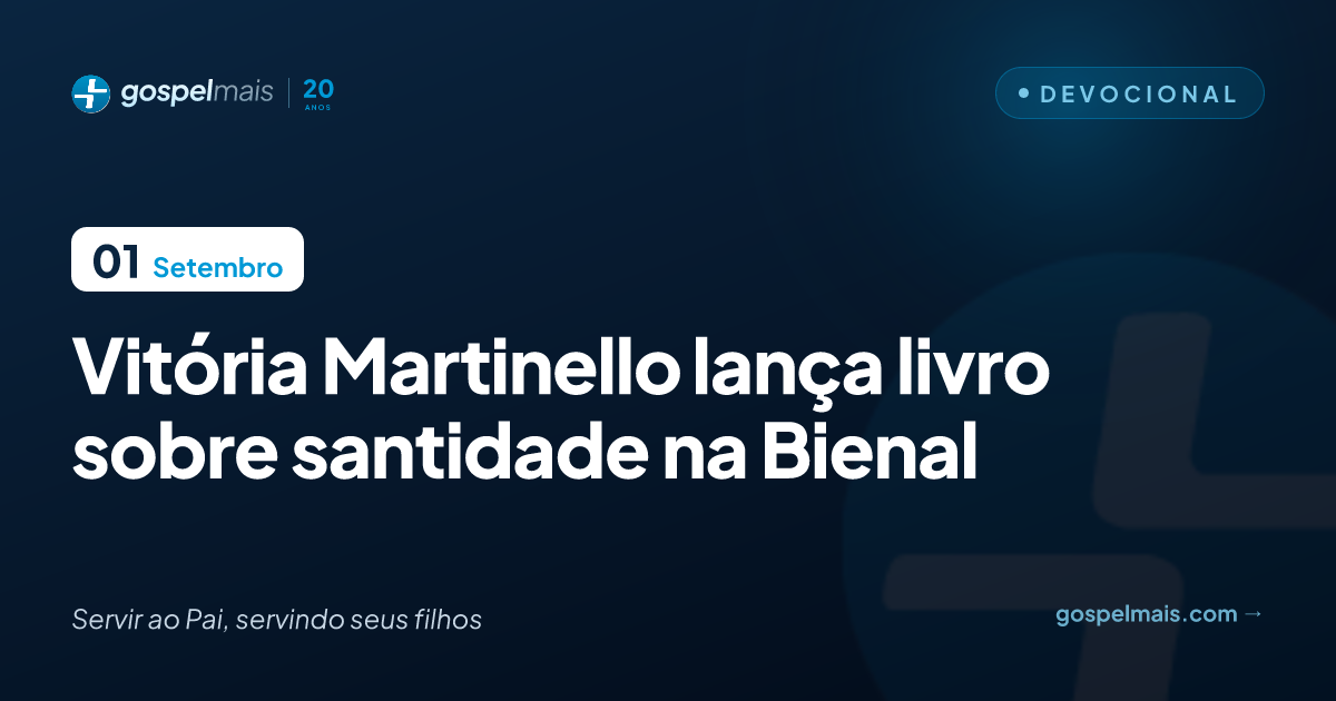 Vitória Martinello lança livro sobre santidade na Bienal